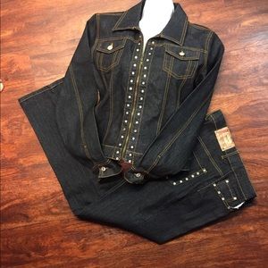 Goddess Trend✨Women’s Blue-2 piece Jean suit 13/14